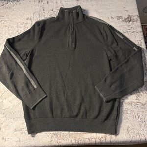 Men’s Gray Calvin Klein Pullover Sweater, Size M